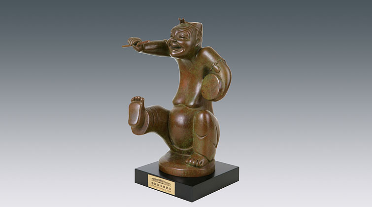 东汉击鼓说唱俑